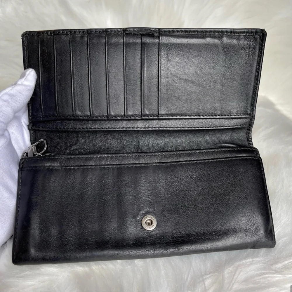 🌝💣Gucci Black Continental Wallet